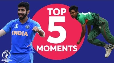 Bumrah Mustafizur Kohli – Bangladesh vs India – Top 5 Moments – ICC Cricket World Cup 2019
